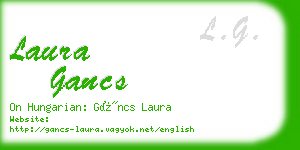 laura gancs business card